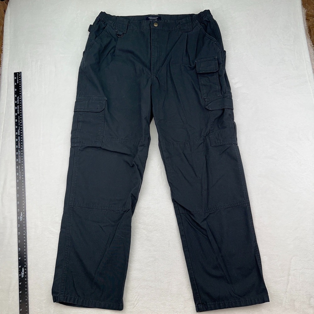 5.11 Tactical Series Cargo Pants Mens 38x32 Black Cotton Utility Workwear